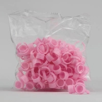 PINK RINGS, PLASTIC 10 PCS