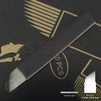 ARS BEAUTY, NOŻYKI DO BRWI, 8# 14 CF