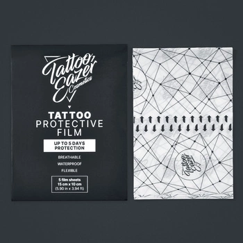 TATTOO EAZER, PROTECTIVE FILM, 5 ARKUSZY, 15 CM x 10 CM