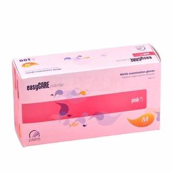 EASYCARE, RĘKAWICZKI NITRYLOWE, BEZPUDROWE, RÓŻOWE, XS