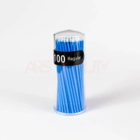 APLIKATORY BEZWŁÓKIENKOWE, MICROBRUSH, Ultrafine 1 mm, 100 SZT
