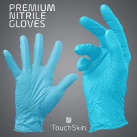 TOUCHSKIN RĘKAWICZKI NITRYLOWE NIEBIESKIE