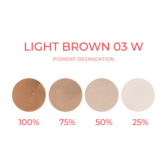 ARTYST, PIGMENT DO PMU, LIGHT BROWN 03 W, 10 ML