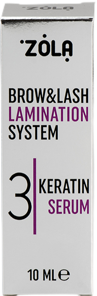 ZOLA EYELASHES & EYEBROWS LAMINATION SYSTEM 3 KERATIN SERUM