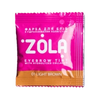 ZOLA EYEBROW DYE #1 LIGHT BROWN + OXIDANT 3%
