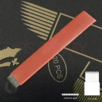 ARS BEAUTY NOŻYKI DO BRWI 12 FLAT
