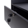 COSMETIC CABINET WITH DRAWERS, BLACK