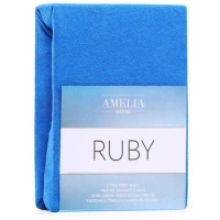 PRZEŚCIERADŁO RUBY FROTTE 80-90 X 200 CM NIEBIESKI