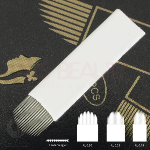 ARS BEAUTY, NOŻYKI DO BRWI, 18 U, 0.30 MM