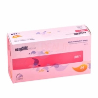 EASYCARE, RĘKAWICZKI NITRYLOWE, BEZPUDROWE, RÓŻOWE, XS