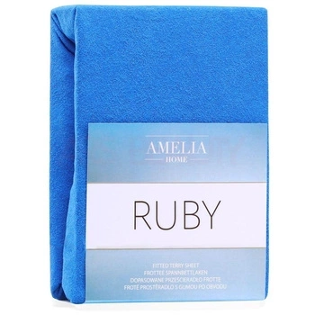 PRZEŚCIERADŁO RUBY FROTTE 80-90 X 200 CM NIEBIESKI