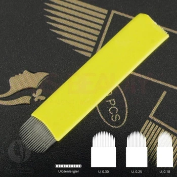 ARS BEAUTY, NOŻYKI DO BRWI, 18 U, 0.25 MM, 1 SZT