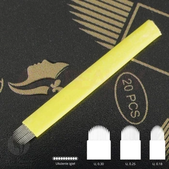 ARS BEAUTY, NOŻYKI DO BRWI, 12 U, 0.18 MM